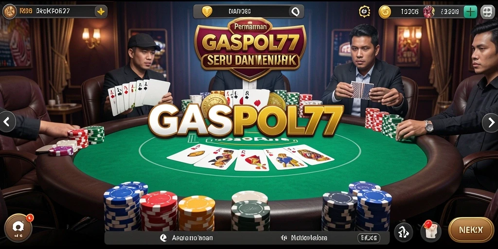 Gameplay poker yang seru dan kompetitif di GASPOL77.