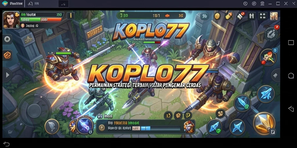 Menampilkan adegan pertempuran strategis dalam KOPLO77.