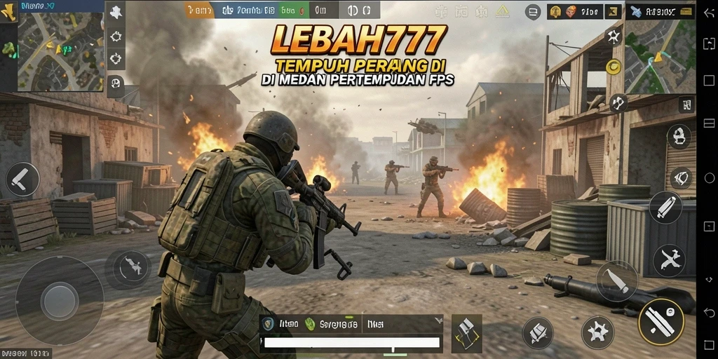 Tampilan gameplay yang mendebarkan di LEBAH777 dengan aksi FPS.