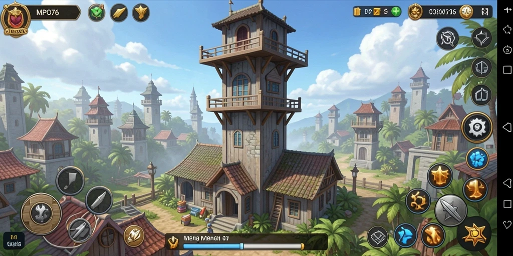 Tampilan gameplay MPO76 dengan berbagai strategi Tower Defense yang menarik.