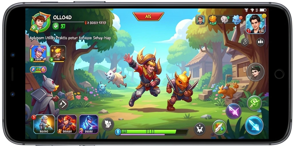 Tampilan tampilan OLLO4D yang membantu pengguna mengatur aktivitas harian.