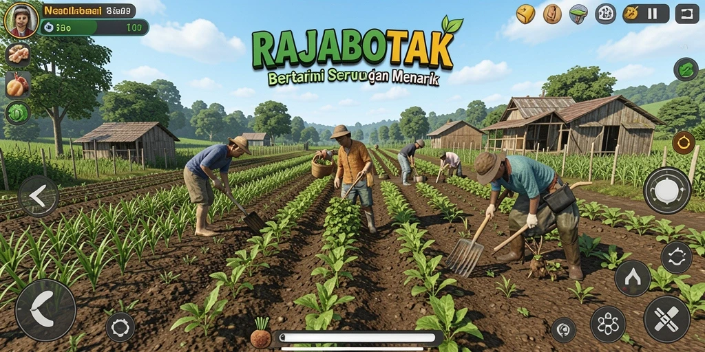 Tampilan gameplay RAJABOTAK yang seru dan interaktif.