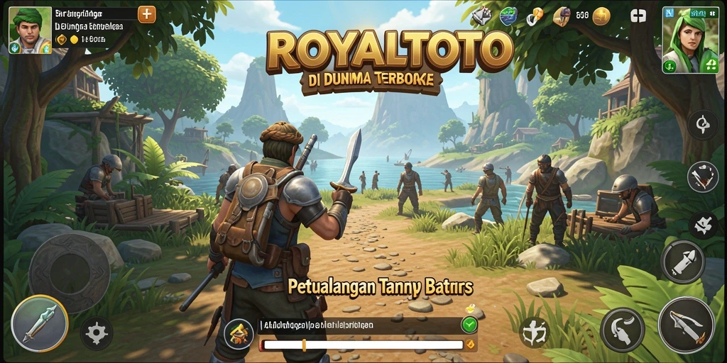 Tampilan gameplay <strong>ROYALTOTO</strong> yang menakjubkan di dunia terbuka.