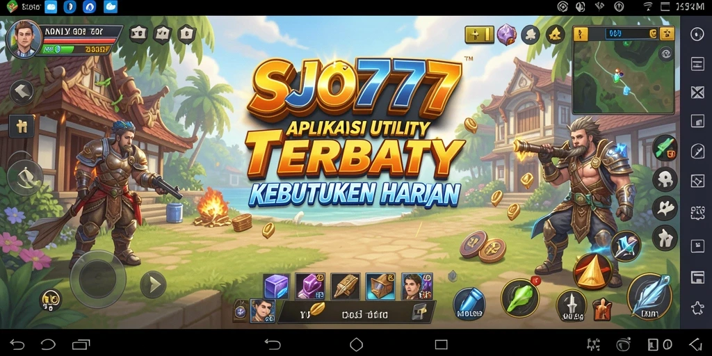 Screenshot utama SJO777 menampilkan antarmuka aplikasi Utility yang sederhana dan efektif.
