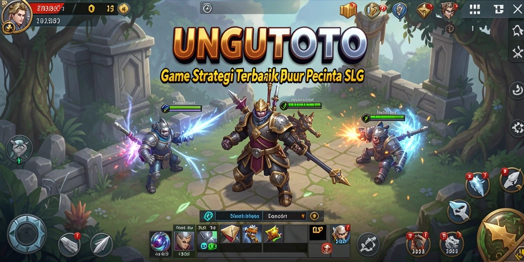Tampilan gameplay mengesankan dari UNGUTOTO yang penuh strategi.