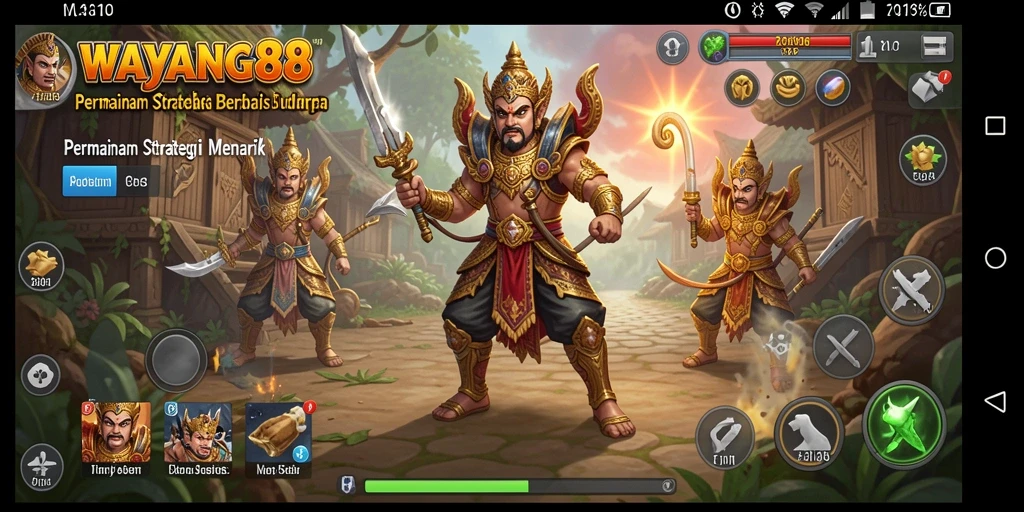 Tangkapan layar <strong>WAYANG88</strong> menunjukkan pertempuran seru berbasis strategi.